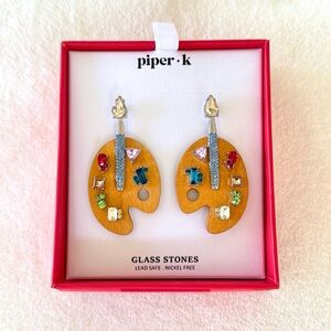 Piper K Colorful Painter’s Palette Earrings